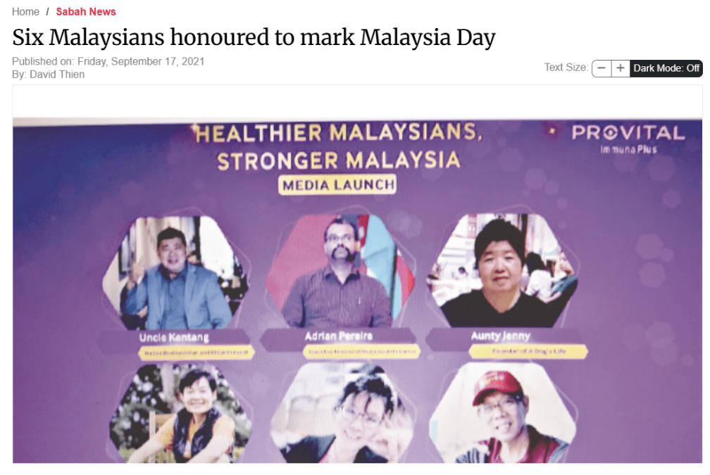 Six Malaysians honoured to mark Malaysia Day