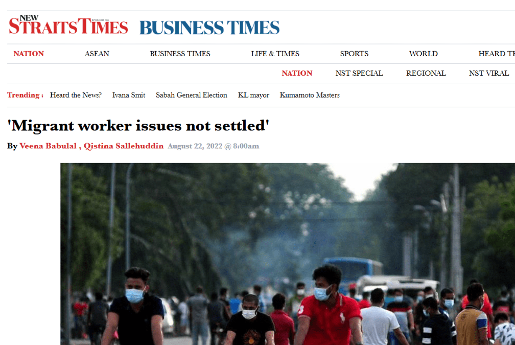 ‘Migrant worker issues not settled’