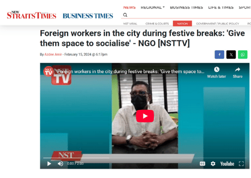 Foreign workers in the city during festive breaks: ‘Give them space to socialise’ 