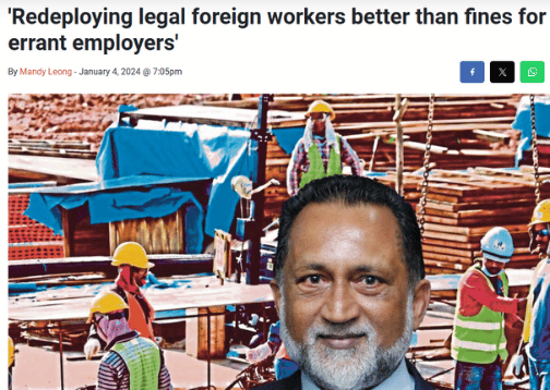 Redeploying legal foreign workers better than fines for errant employers