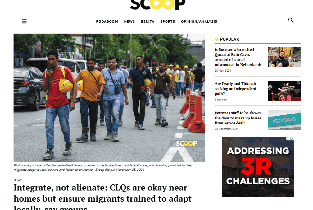 Integrate, not alienate CLQs are okay near homes but ensure migrants trained to adapt locally, say groups