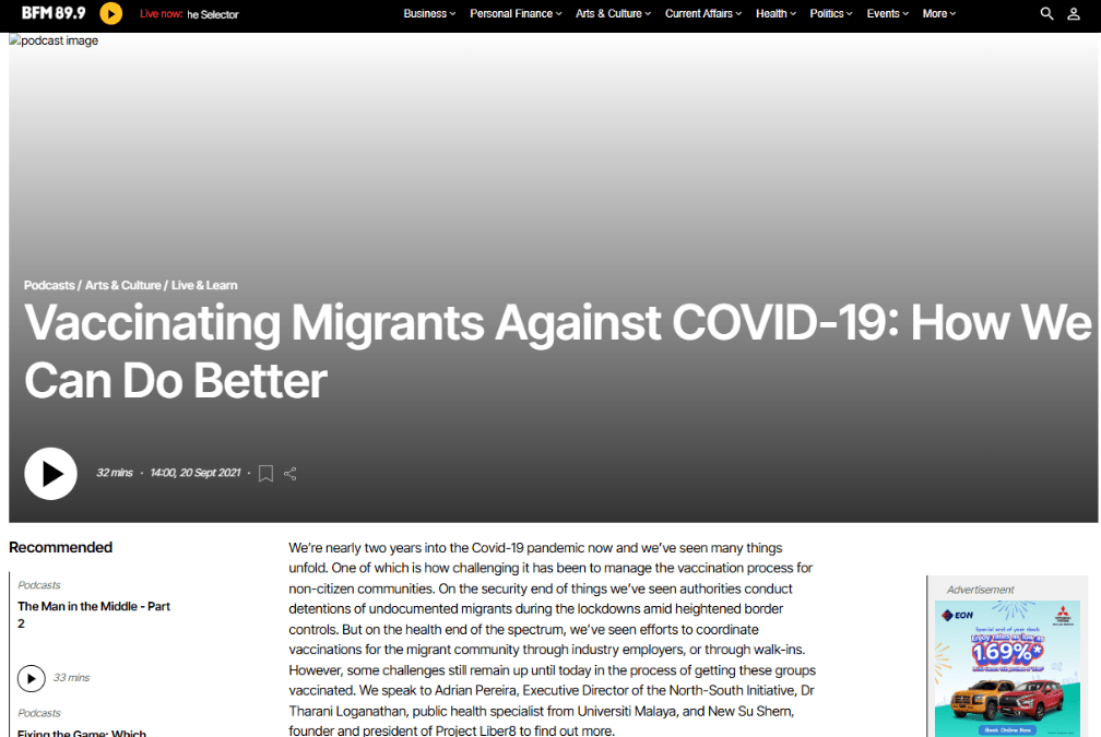 VACCINATING MIGRANTS AGAINST COVID-19: HOW WE CAN DO BETTER