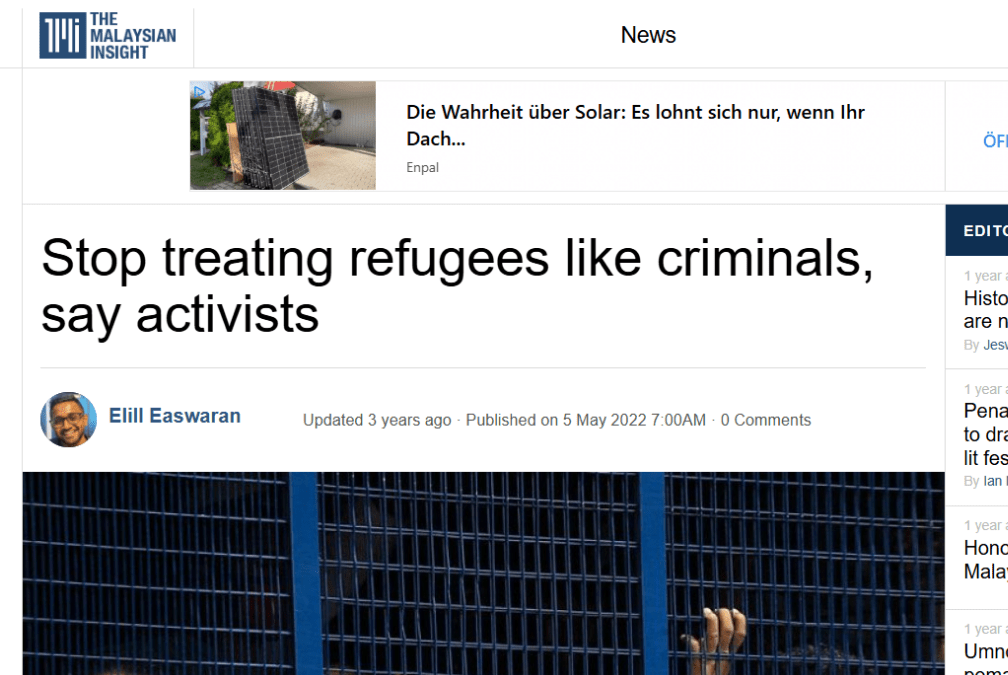 Stop treating refugees like criminals, say activists
