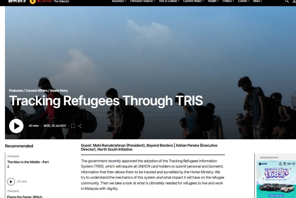 TRACKING REFUGEES THROUGH TRIS