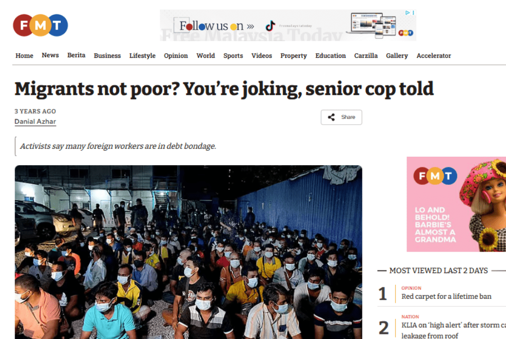 Migrants not poor? You’re joking, senior cop told
