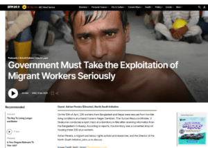 GOVERNMENT MUST TAKE THE EXPLOITATION OF MIGRANT WORKERS SERIOUSLY-image