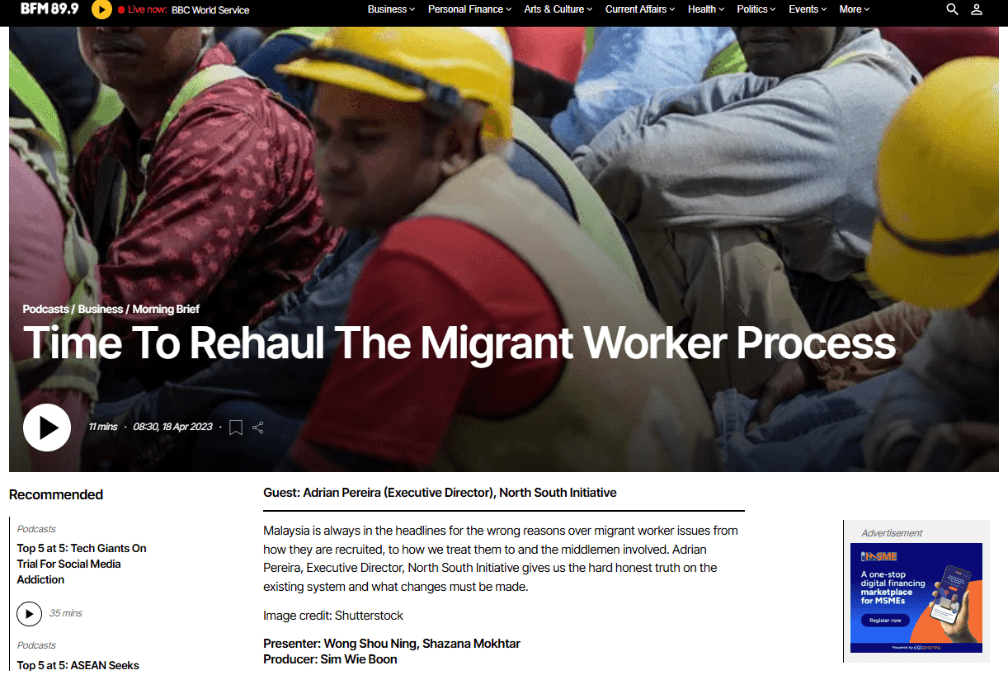 TIME TO REHAUL THE MIGRANT WORKER PROCESS