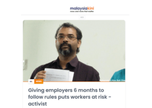 Giving employers 6 months to follow rules puts workers at risk - activist-image
