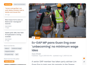 Ex-DAP MP pans Guan Eng over 'unbecoming' no minimum wage idea-image