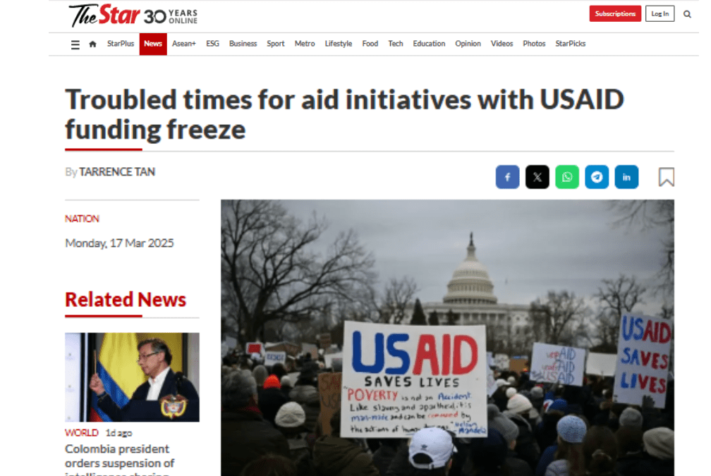 Troubled times for aid initiatives with USAID funding freeze